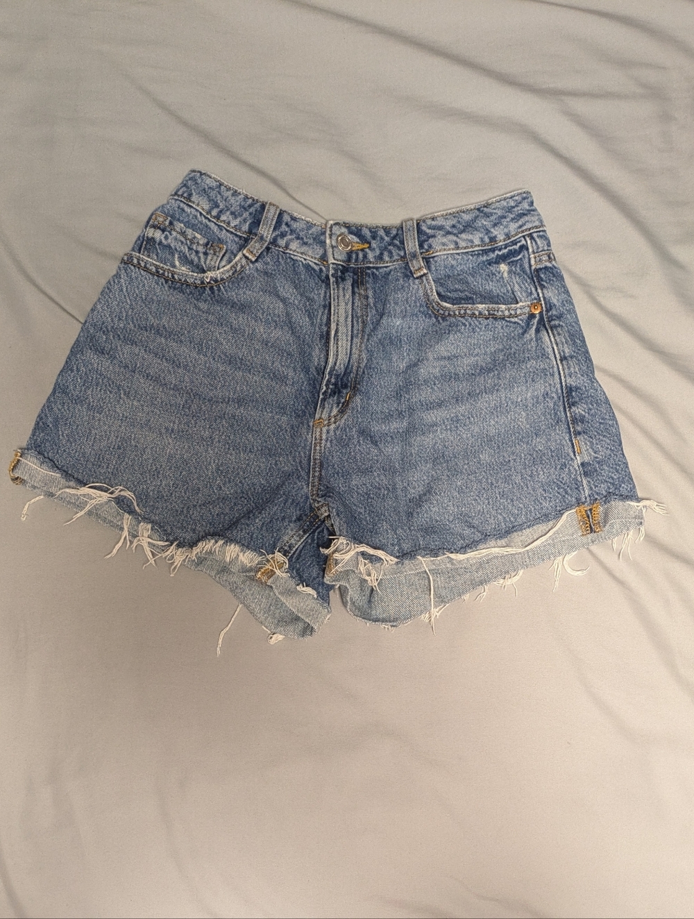 Dynamite Ella Light Blue Denim Jean Shorts Women US Size 25